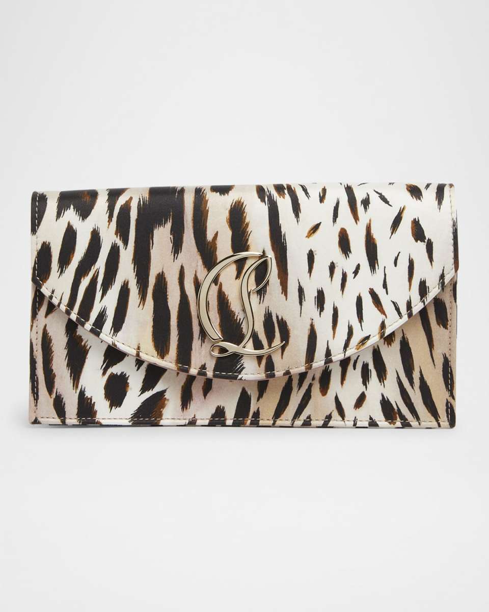 Loubi54 Flap Printed Clutch Bag